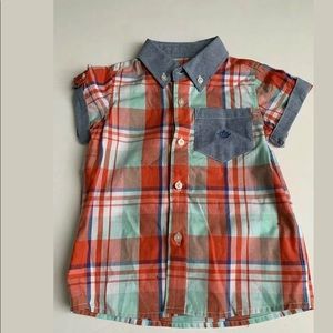 Andy & Evan Baby Boys  Buffalo Check Shirt Size18m